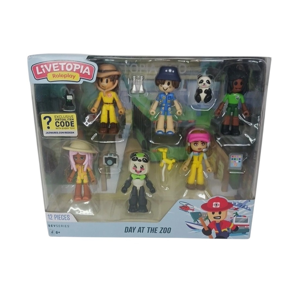 Livetopia Roleplay Day at the Zoo 12 Piece Figure Playset‎ Jazwares Devseries